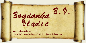 Bogdanka Vladić vizit kartica